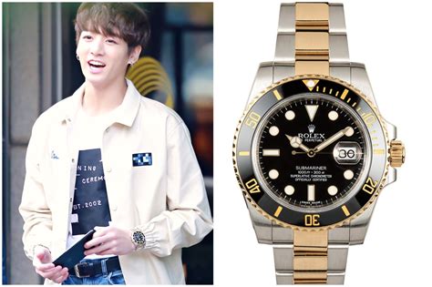 bts jungkook at school rolex|bts luxury watch collection.